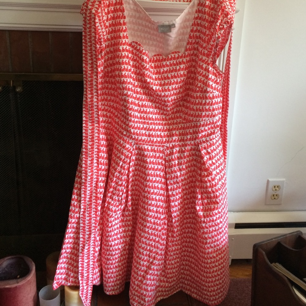 Eshakti Bunny Print Fit and Flare Dress NWOT 18w